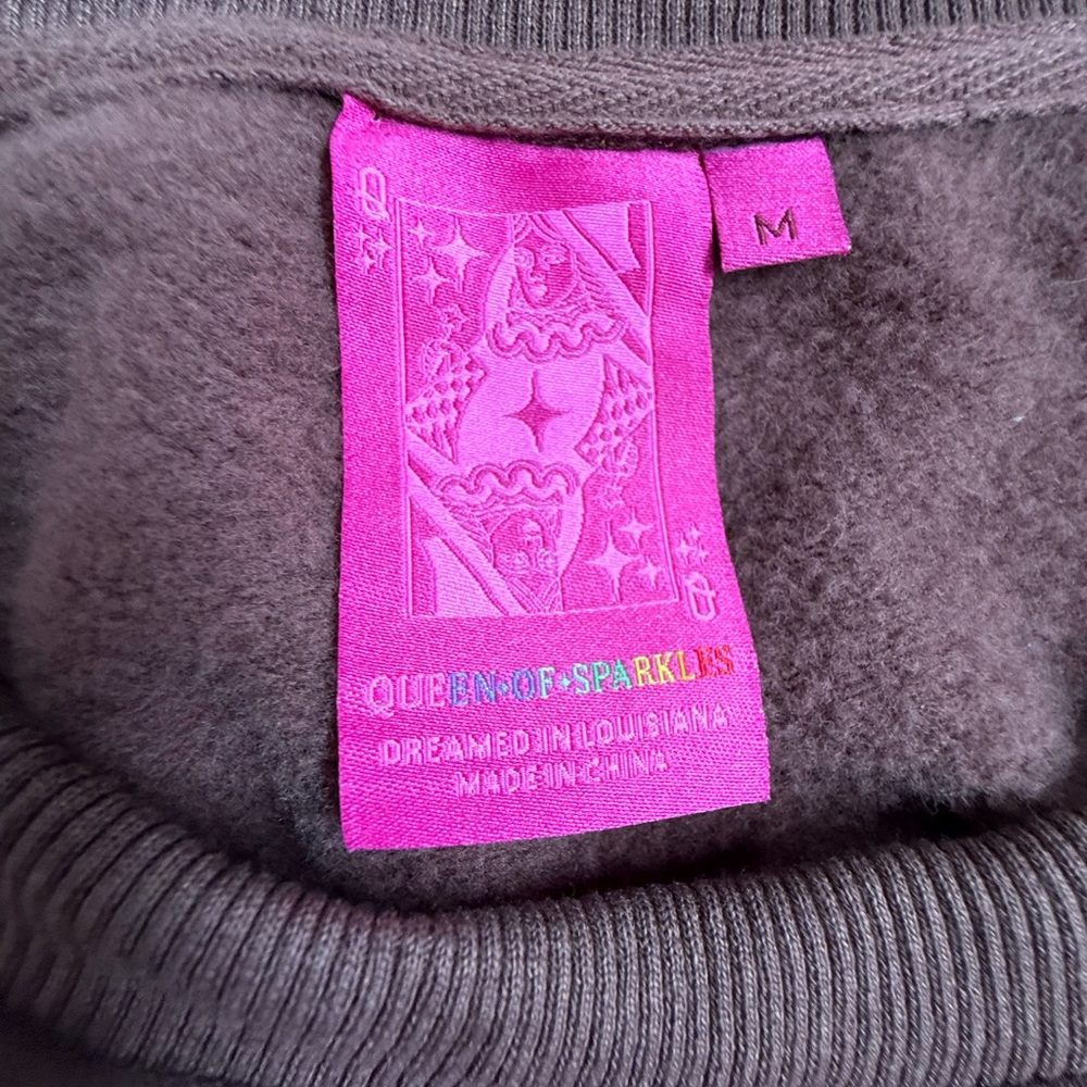 QUEEN OF SPARKLES Colorful Sequin Turkey Sweatshirt - Picture 12 of 15